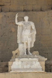 Augustus statue, Roman, emperor, sculpture, antique, Roman period, UNESCO, Roman theatre, Orange,
