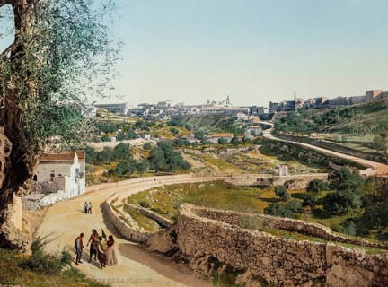 Jerusalem, Palestine, Israel, Holy Land, photochrome print around 1890, Asia
