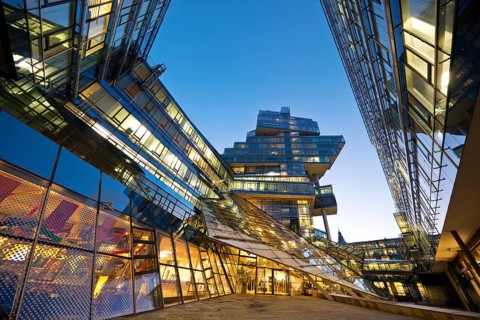 Administration building Nord LB, Norddeutsche Landesbank, architectural office Behnisch, Behnisch &