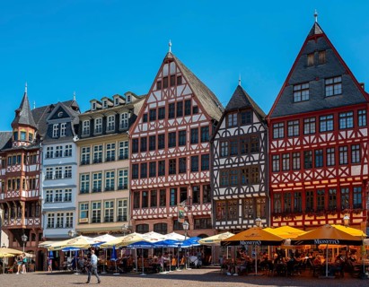 Römer area around the town hall, Frankfurt, Hesse, Germany, Europe