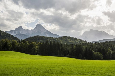 Watzmann, Berchtesgarden Alps, Berchtesgaden, Berchtesgadener Land, Upper Bavaria, Bavaria,