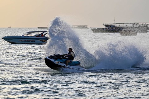 Jetski in action