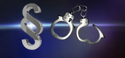 Symbol photo, crime, crime, police, handcuffs, law, court, paragraphs, threat, violent crime, fear,