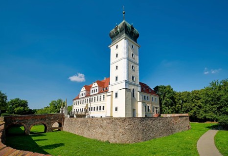 Baroque castle, Delitzsch, Saxony, Germany, Europe