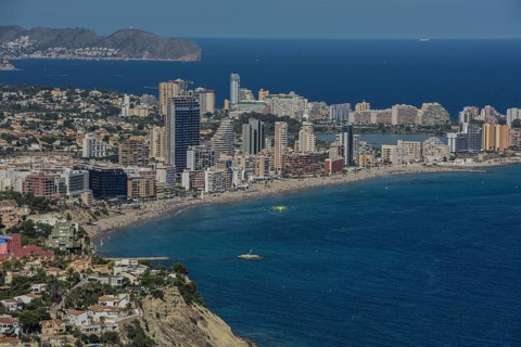 View of Calp, Alicante, Costa Blanca, Spain, Europe
