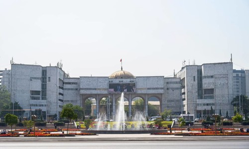 Ala-Too Square, in Bishkek, Kyrgyzstan, Asia