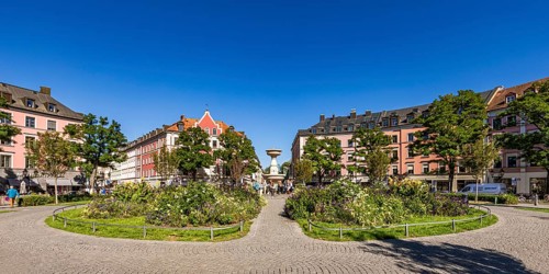 Gärtnerplatz in the Gärtnerplatz neighbourhood in Isarvorstadt, Munich, Bavaria, Germany, Europe