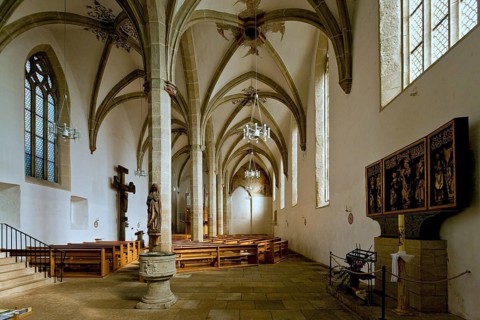 St Heinrich's monastery church of the former Dominican monastery. Pirna is a large district town