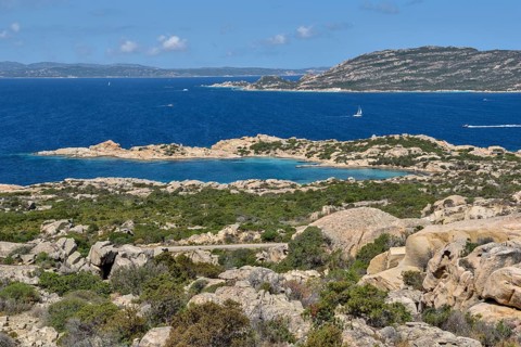 Bay, Cala Francese, La Maddalena Island, Province of Sassari, Gallura, Sardinia, Italy, Europe