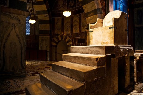 Karlsthron, Aachen Royal Throne, Aachen Cathedral, UNESCO World Heritage Site, Aachen, North