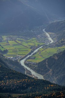 View from the Venet to the Oberinntal, Ötztal Alps, Tyrol, Austria, Europe