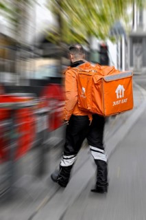 Wipe clean courier just eat