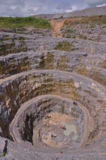 "Koidu 2" diamond mine, part of diamond company Koidu Ltd., Koidu Kimberlite Project, Koidu,