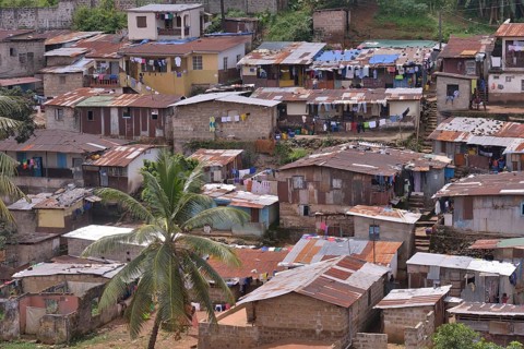 Slums of Freetown, Sierra Leone, Africa