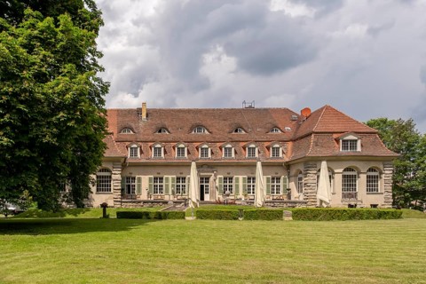 Kartzow Palace, garden view, Potsdam, Kartzow district, Brandenburg, Germany, Europe