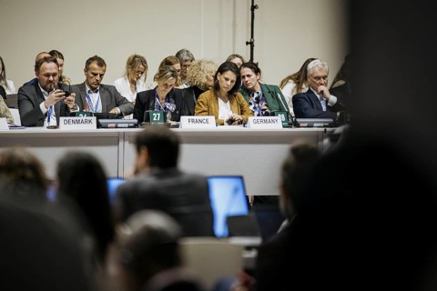 Annalena Baerbock (Buendnis 90 Die Gruenen), Bundesaussenministerin, beim Treffen aller Leiterinnen