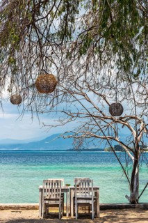 Beach restaurant, bistro, gastronomy, beach, sea, ocean, culture, holiday, travel, tourism, empty,