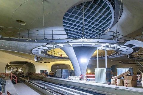 Impressions of the new Stuttgart 21 main station. The shell is finished, now it's time for the