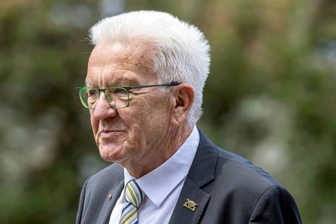 Winfried Kretschmann, Minister President, Green Party. Portrait. Stuttgart, Baden-Württemberg,