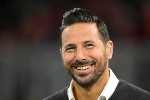 TV expert Claudio Pizarro, Allianz Arena, Munich, Bavaria, Germany, Europe