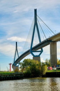 Köhlbrand Bridge, Hamburg, Land Hamburg, Germany, Europe