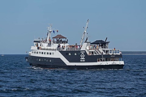 Excursion ship MS Koi, Baltic Sea, Hanse Sail, Warnemünde, Rostock, Mecklenburg-Western Pomerania,