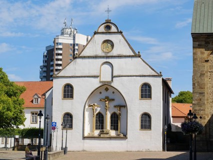 Crucifixion Group, Small Church, Osnabrück, Lower Saxony, Germany, Europe