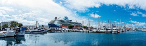 TUI Marella Discovery Cruise Ship in Port of Toulon, France, Europe