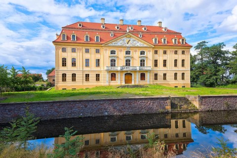 Baroque Wachau Castle near Dresden