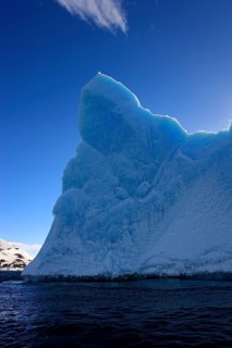 Iceberg, Weddell Sea, in blue water, Antarctica