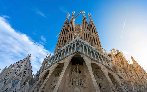 Sagrada Familia by Antoni Gaudi, Barcelona, Catalonia, Spain, Europe