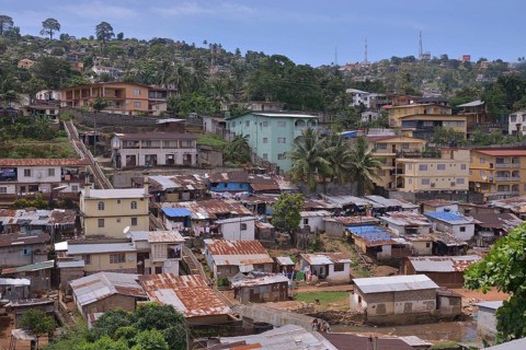 Slums of Freetown, Sierra Leone, Africa