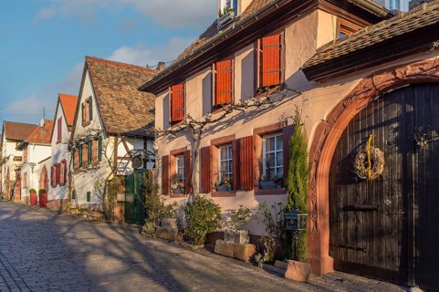 Historic Theresienstraße, Rhodt unter Rietburg, German Wine Route, also Southern Wine Route,