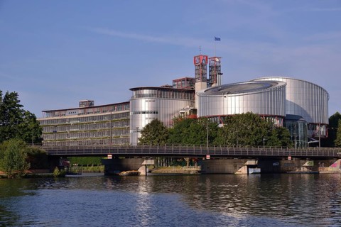 Buildings of the European Court of Human Rights, Strasbourg, Département Bas-Rhin, Alsace, France,