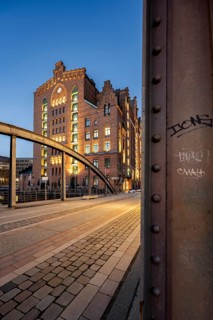 International Maritime Museum Hamburg at the Blue Hour, Hafen City, Hamburg, Germany, Europe