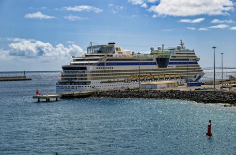 Cruise ship Aida stella, Arrecife, Lanzarote, Canary Islands, Canary Islands, Spain, Europe
