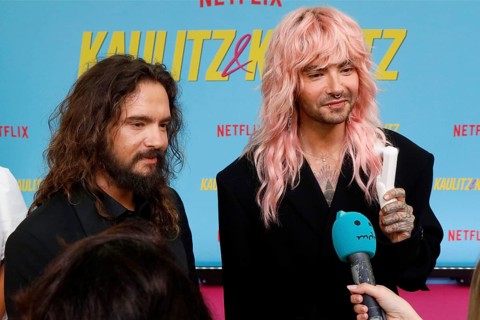 Bill Kaulitz and Tom Kaulitz at the premiere of the Kaulitz & Kaulitz (Netflix) reality series at