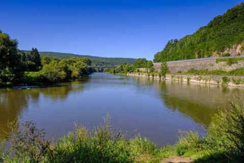 Union of the rivers Werra and Fulda to form the river Weser, Hannoversch Münden, Hann. Münden,