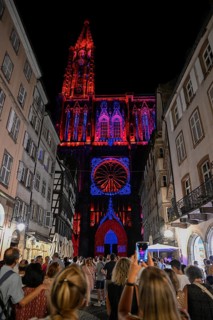 Illumination of the Cathédrale Notre Dame de Strasbourg, Strasbourg Cathedral, Unesco World