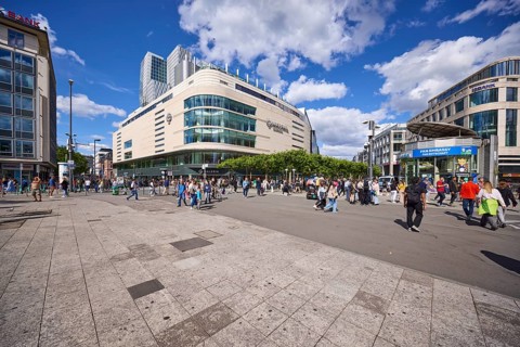 Galeria Frankfurt department stores' An der Hauptwache in the pedestrian zone of Frankfurt am Main,