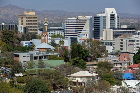 City view from Lover's Hill, Windhoek, Khomas Region, Namibia, Africa