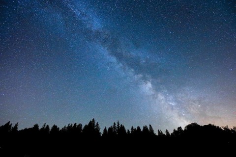 Starry sky with milky way, SwitzerlandStarry sky with milky way, Switzerland, Europe