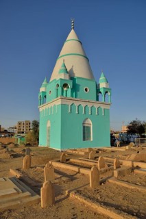 Grave of a Sufi on the Hamed al-Nil Cemetery, Omdurman, Khartoum, Sudan, Africa
