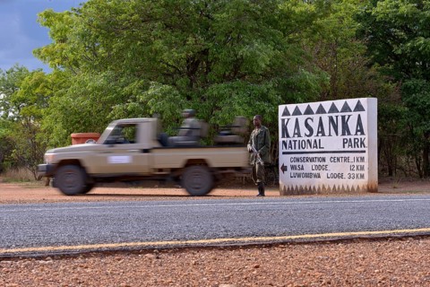 Entrance to the Kasanka National Park, Zambia, Africa