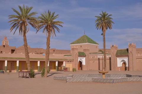 Library of the madrasa, Tamegroute, Souss-Massa-Draa region, Morocco, Africa