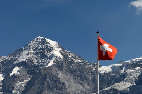 Mönch (4107 m), mountain in the Swiss Alps, Bernese Oberland, Canton Bern, Switzerland, Europe