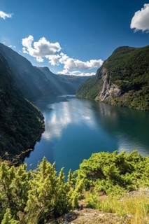 Geirangerfjord, near Geiranger, Møre og Romsdal, Norway, Europe