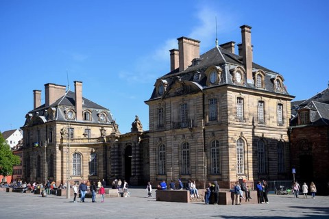 Palais Rohan, now a museum, Strasbourg, Département Bas-Rhin, Alsace, France, Europe