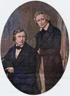 Grimm Brothers, Jacob Ludwig Karl Grimm, 1785-1863, Wilhelm Karl Grimm, 1786-1859, German brothers