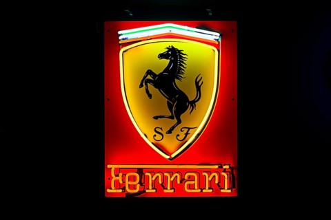 Ferrari illuminated advertising
